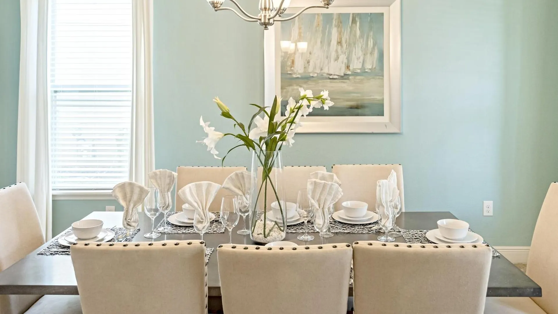 Sky Blue Peaceful Villa With Pool Near Disney Davenport